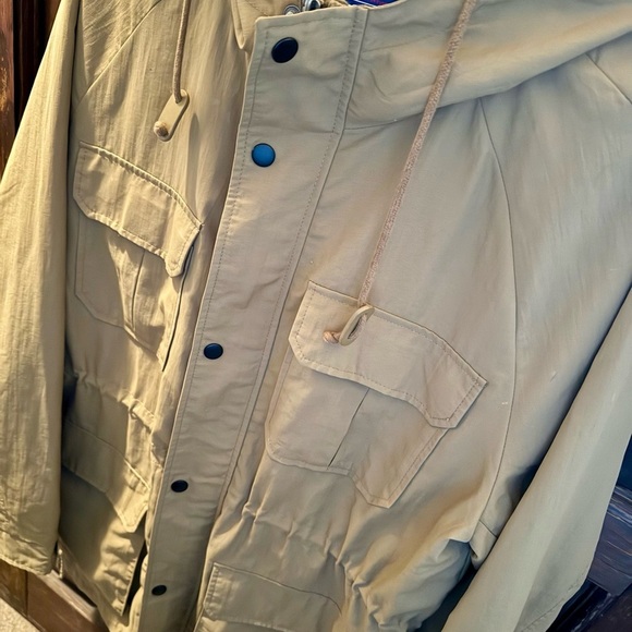 Men's Tan Hooded Field Jacket - Picture 3 of 6